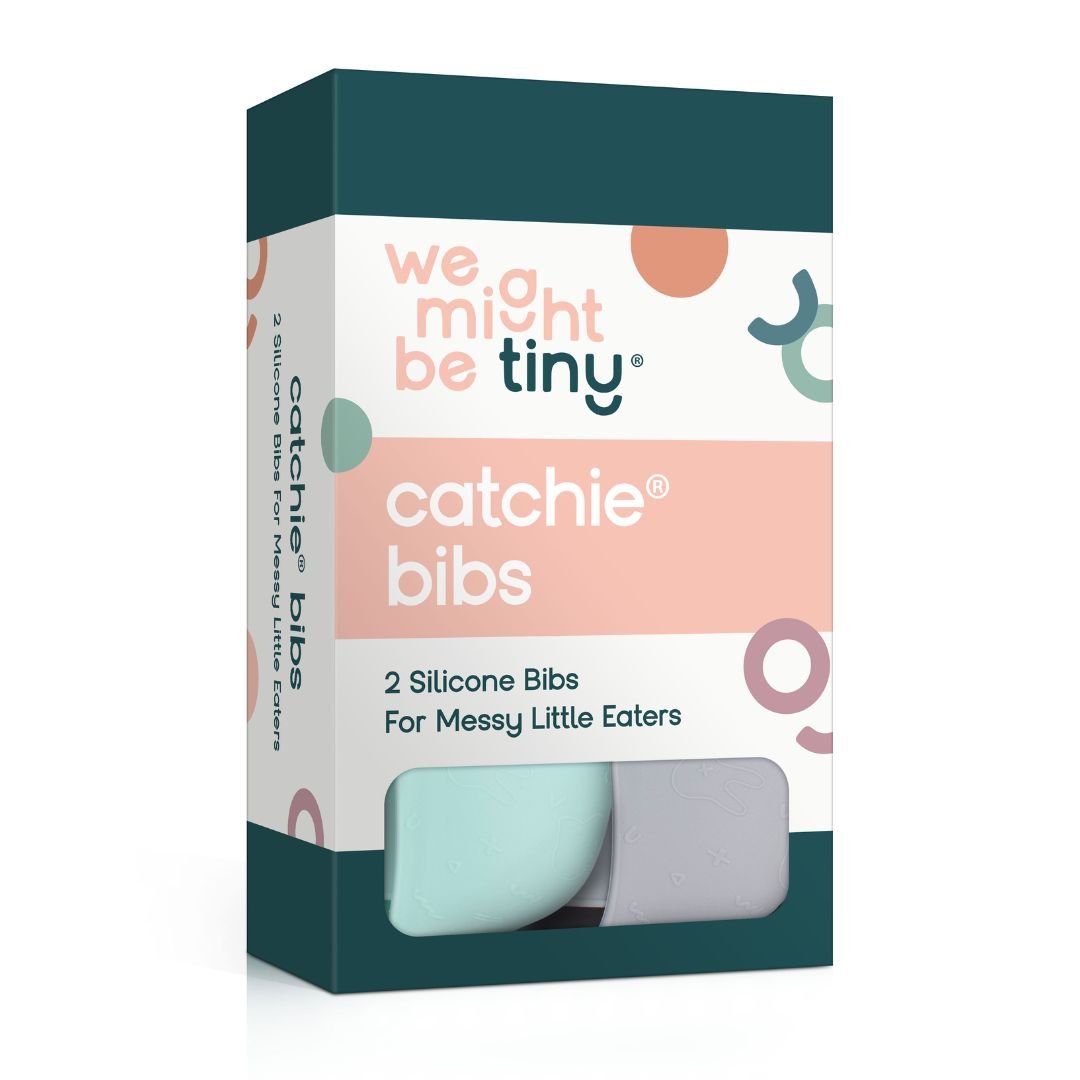 Catchie Bibs® 2.0 - Mint & Grey