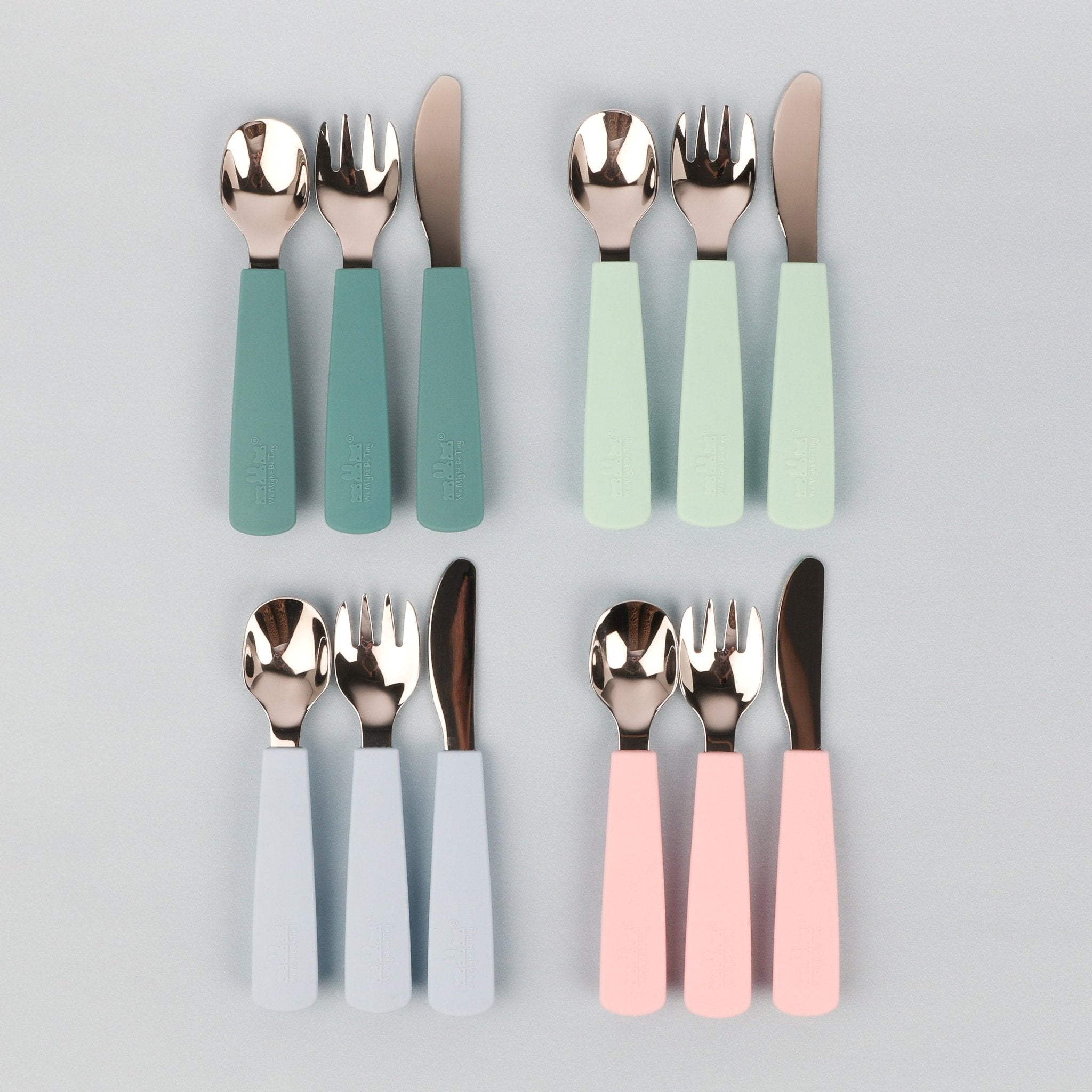 Toddler Feedie® Cutlery Set - Grey