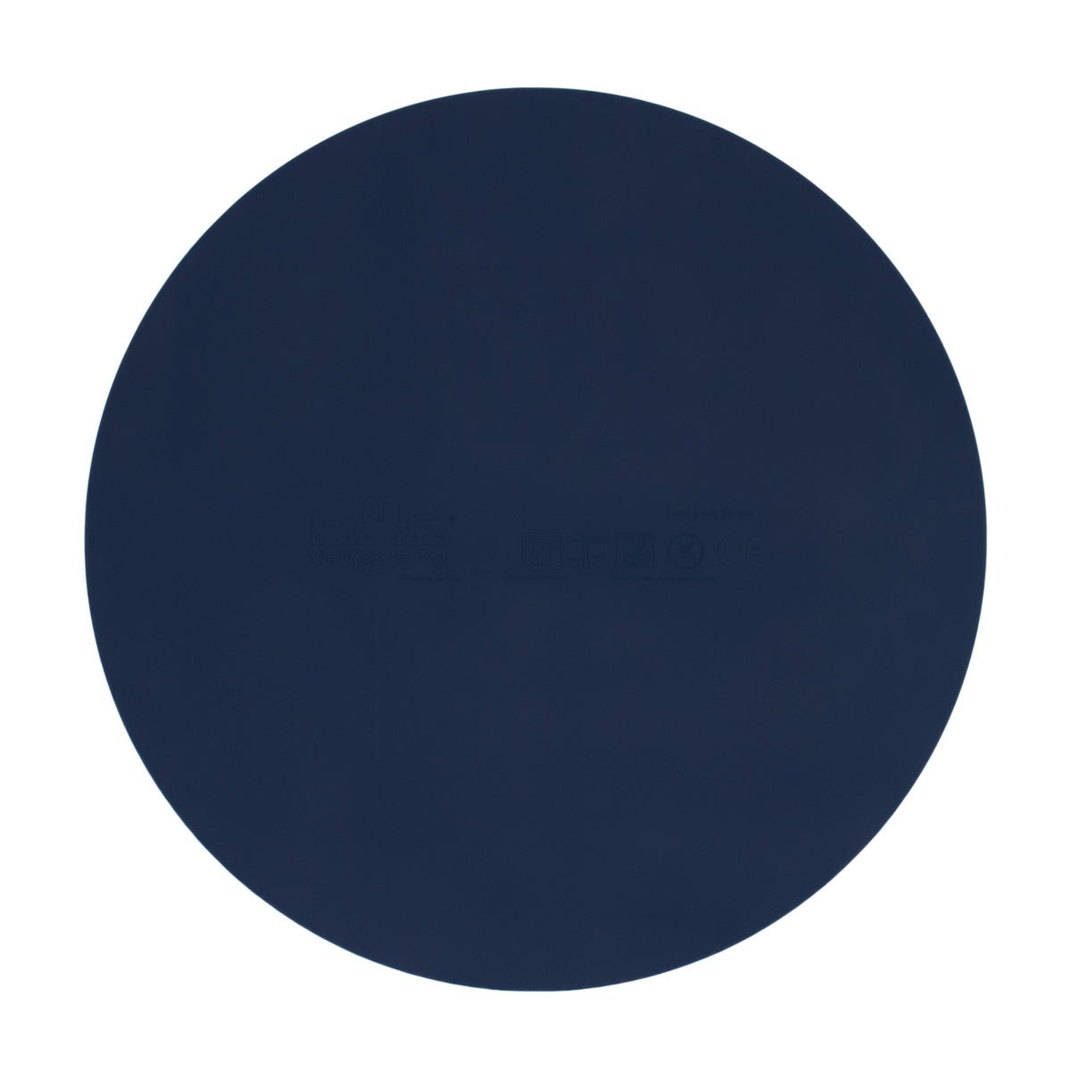 Round Silicone Placemat in Navy