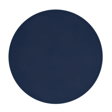 Round Silicone Placemat in Navy