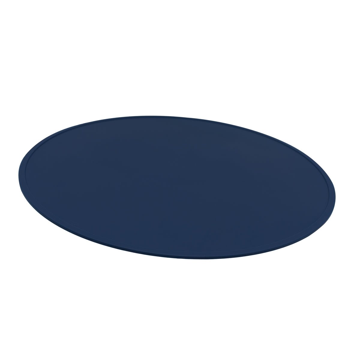 Round Silicone Placemat in Navy