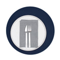 Round Silicone Placemat in Navy