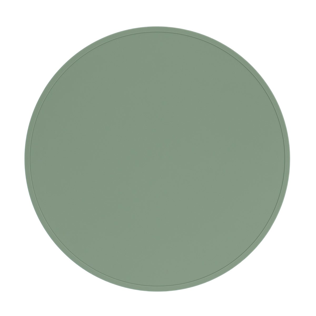 Round Silicone Placemat in Sage