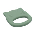 Our silicone cat teething ring in Sage