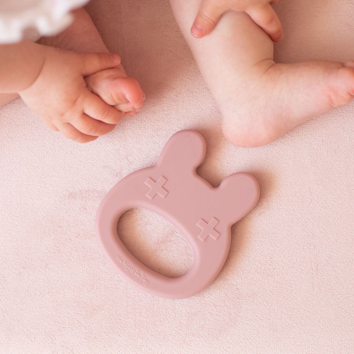 Bunny Teether - Dusty Rose