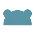 Silicone bear kids placemat in the shade blue dusk.