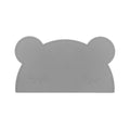Silicone bear kids placemat in the shade grey