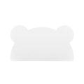 Silicone bear kids placemat in the shade snow white.