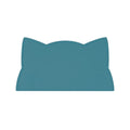 Silicone cat kids placemat in the shade blue dusk.