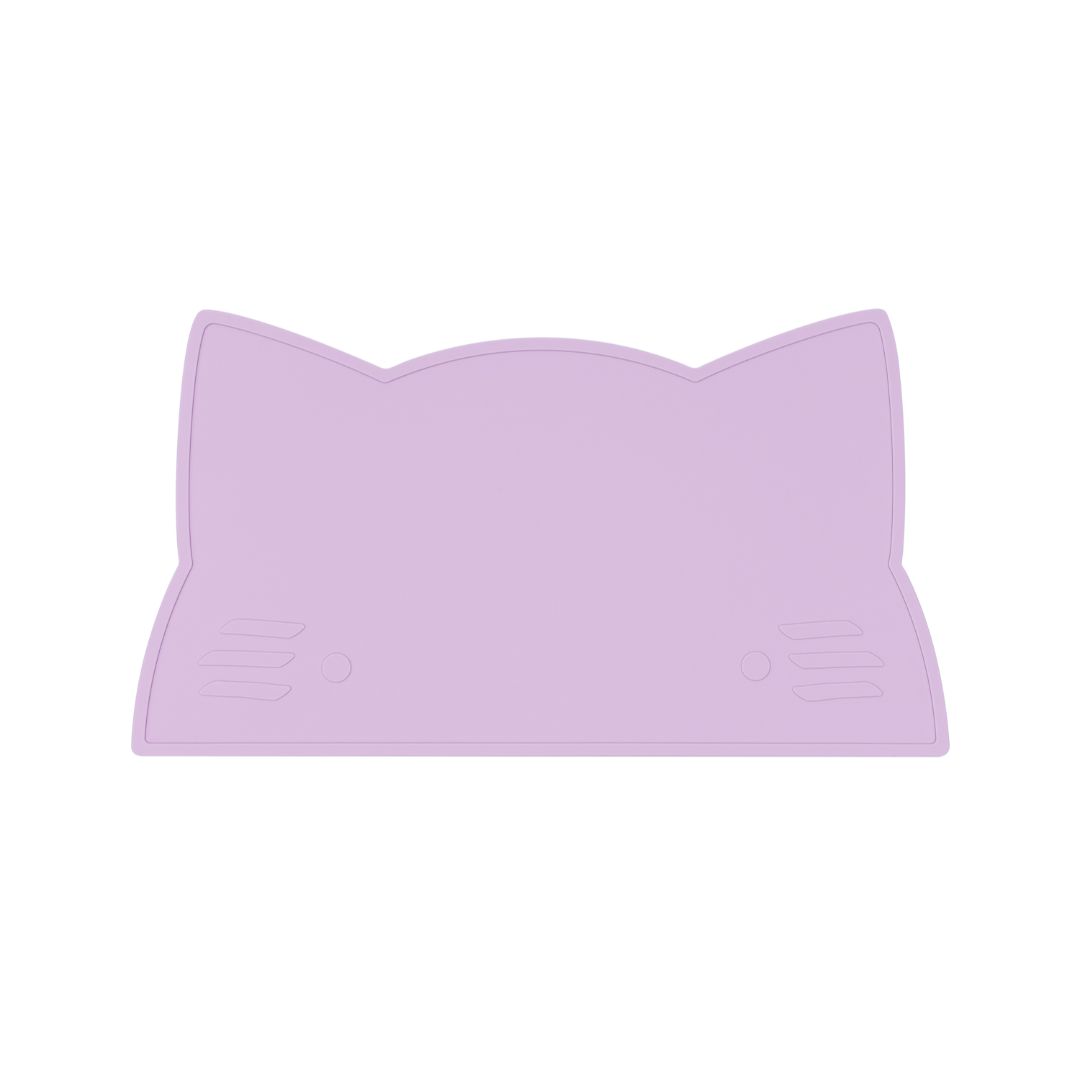 Silicone cat kids placemat in the shade lilac