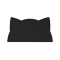Silicone cat kids placemat in the shade pure black.