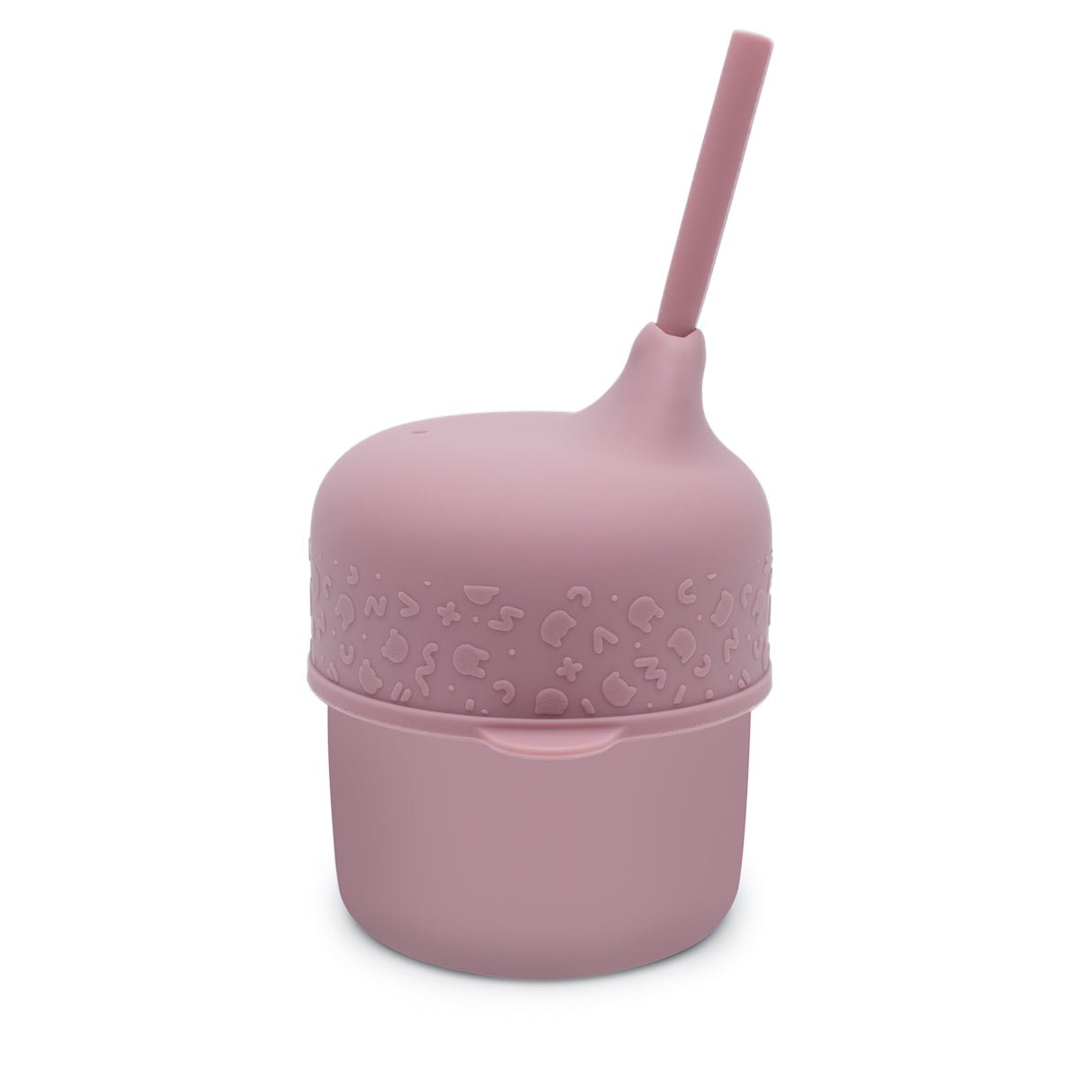Sippie Cup Set in Dusty Rose with Straw