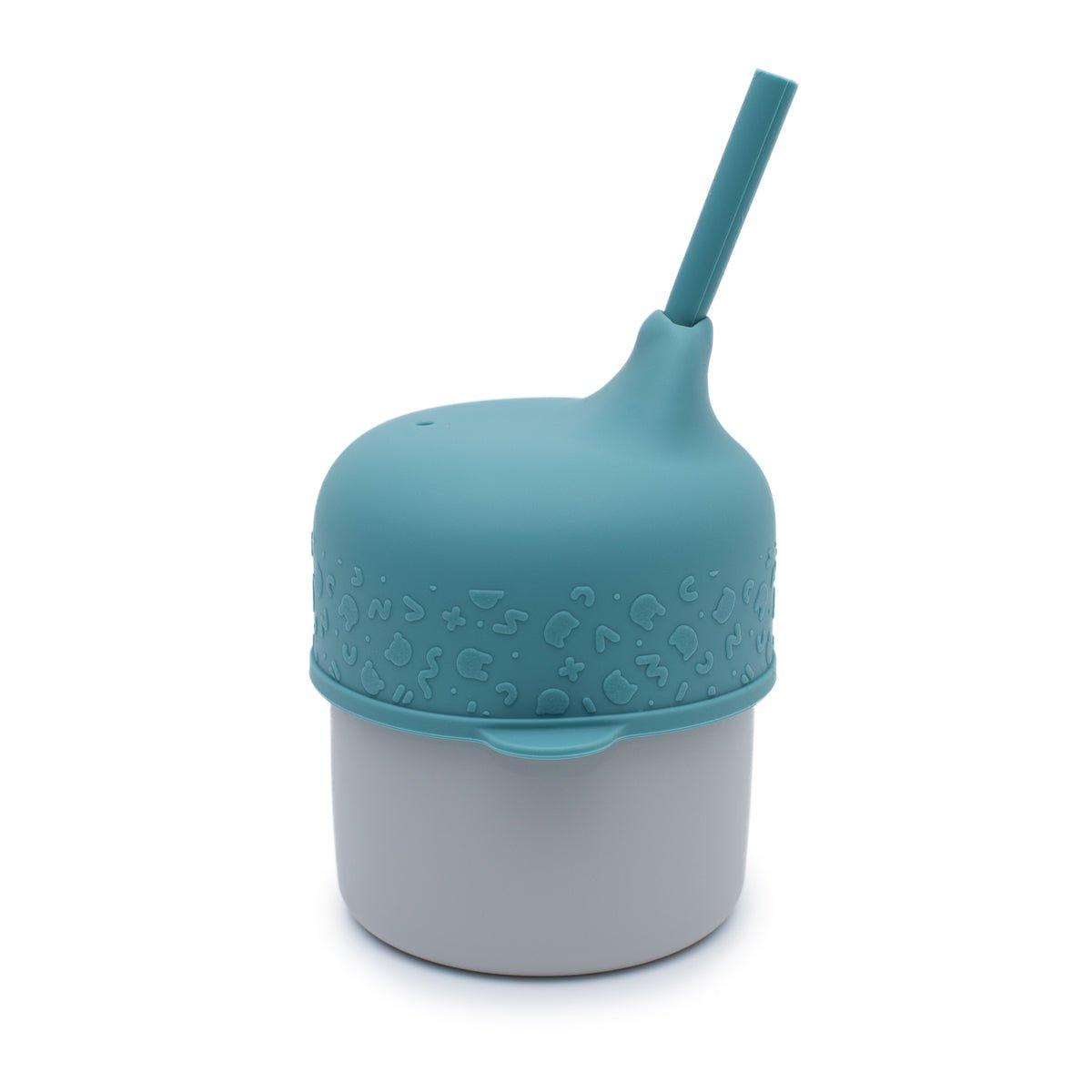The Sippie Lid - The No-Spill Sippy Cup Lid with Straw in Blue Dusk