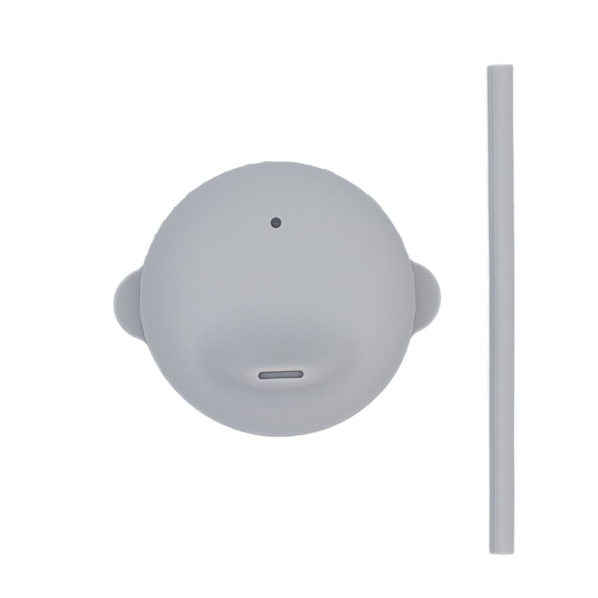 The Sippie Lid - The No-Spill Sippy Cup Lid with Straw in Grey