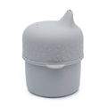 The Sippie Lid - The No-Spill Sippy Cup Lid with Straw in Grey