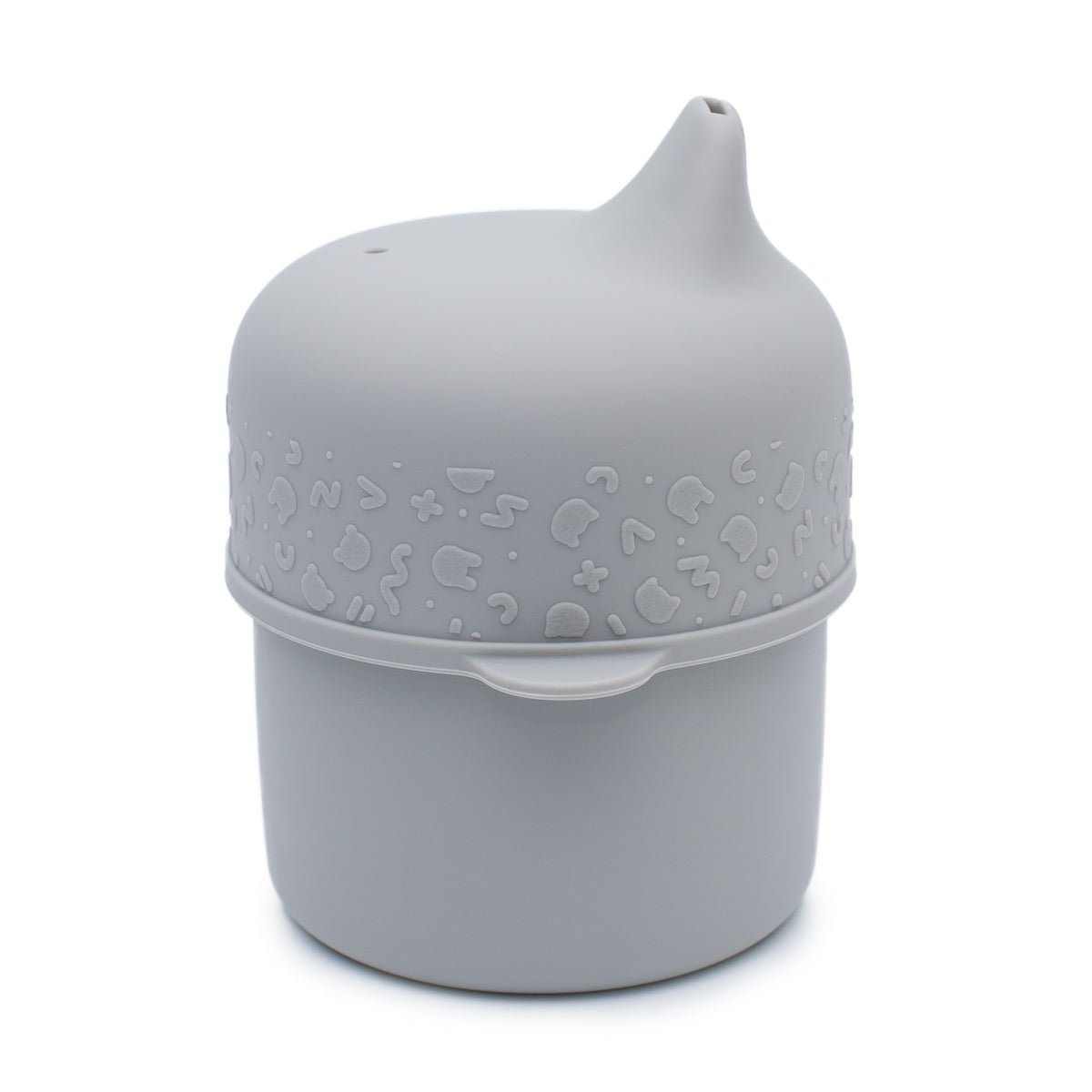 The Sippie Lid - The No-Spill Sippy Cup Lid with Straw in Grey