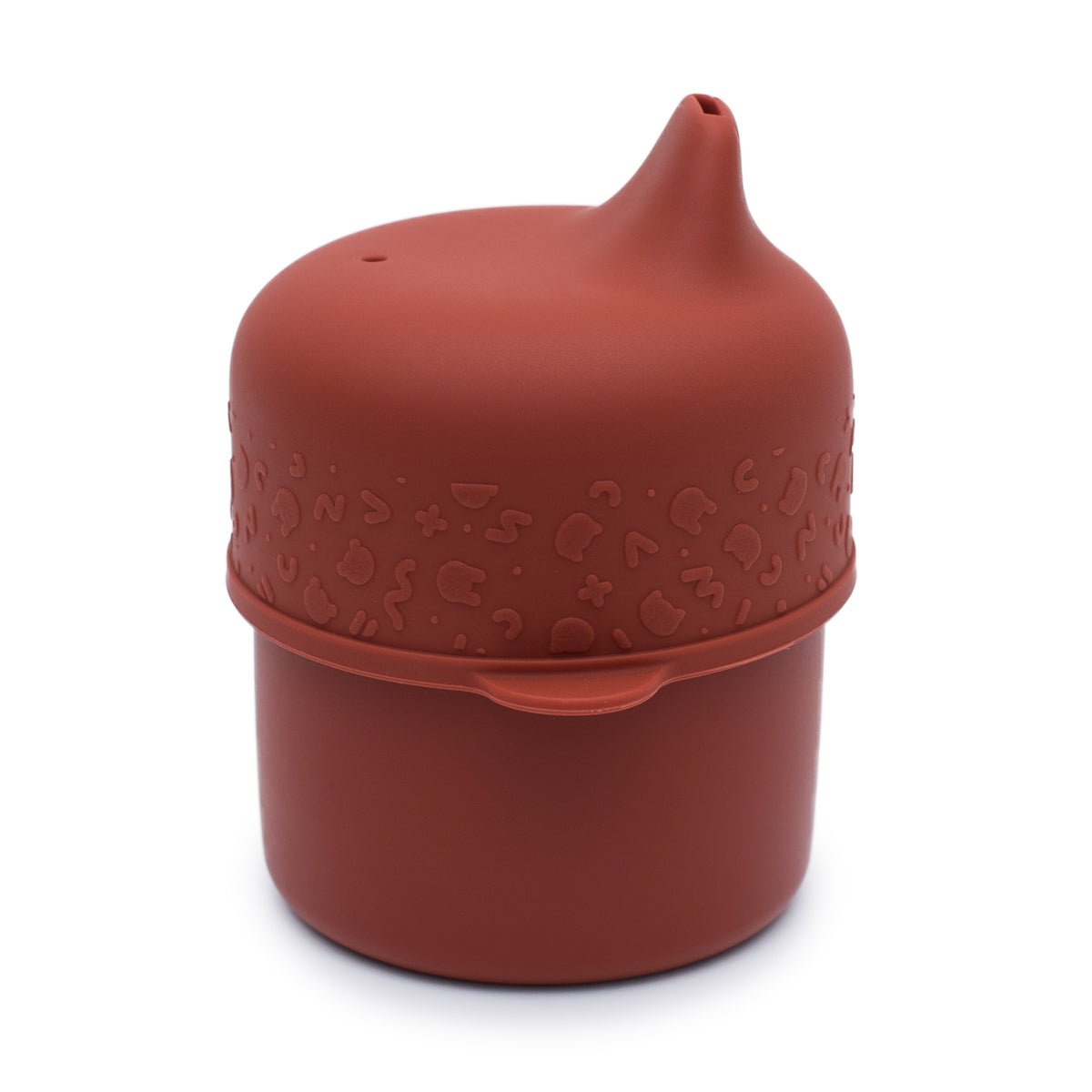 The Sippie Lid - The No-Spill Sippy Cup Lid with Straw in Rust