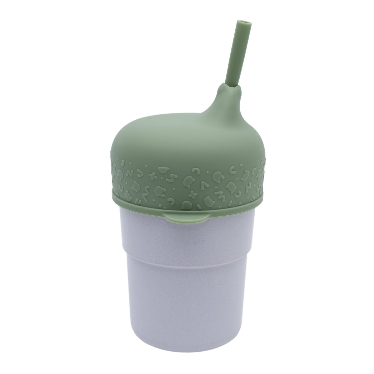The Sippie Lid - The No-Spill Sippy Cup Lid with Straw in Sage