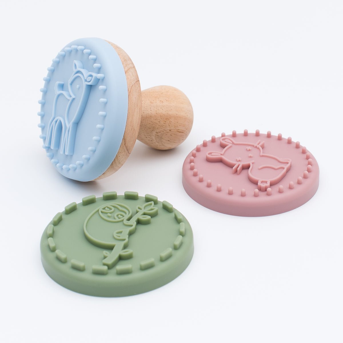 Deer, rabbit and sloth cookie stamps