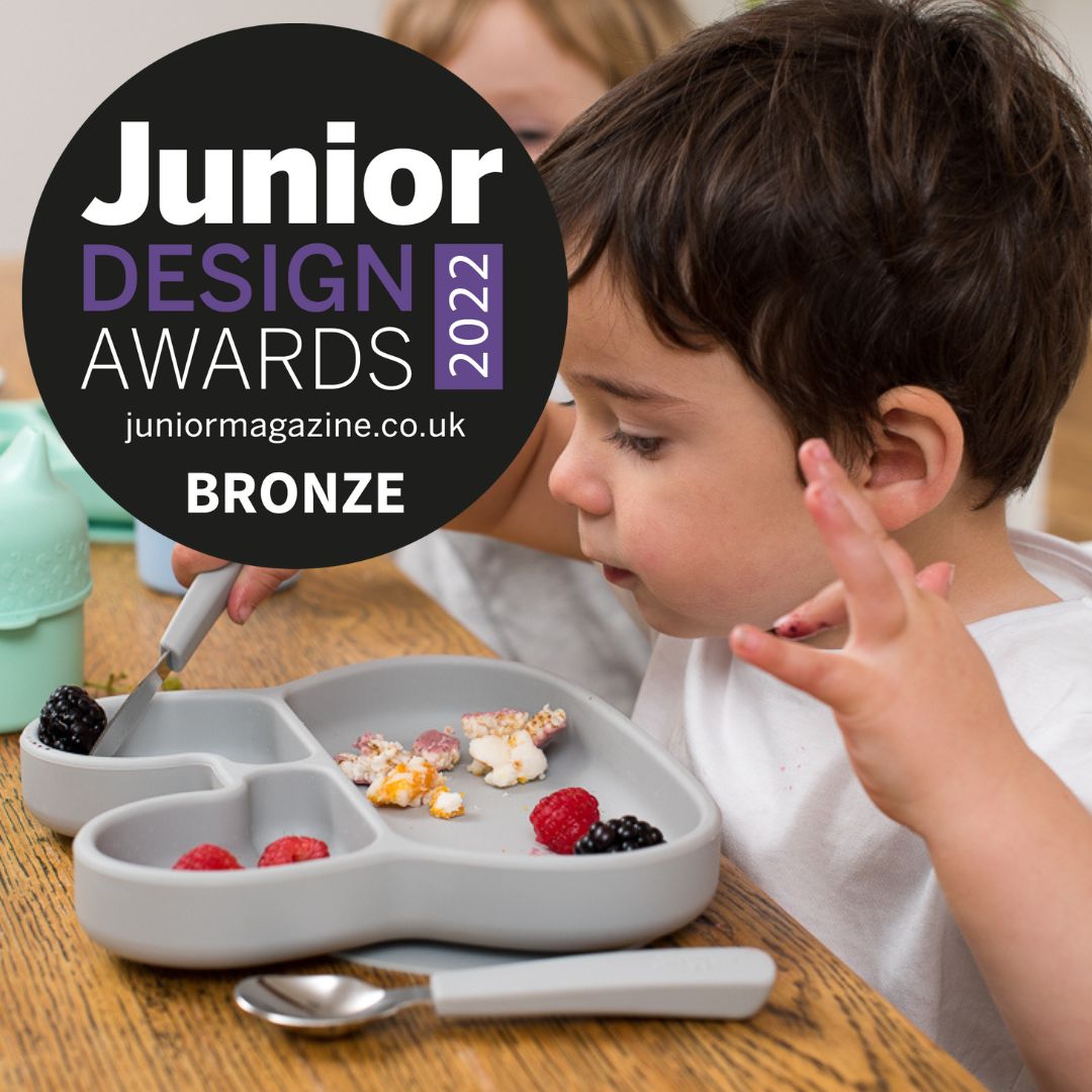 kids cutlery set award winning grey