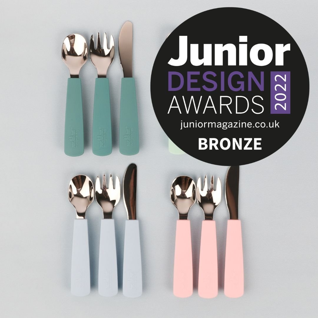 kids cutlery set award winning powder blue