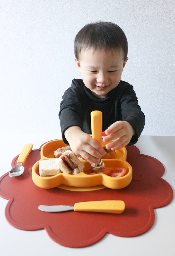 toddler cutlery set yellow