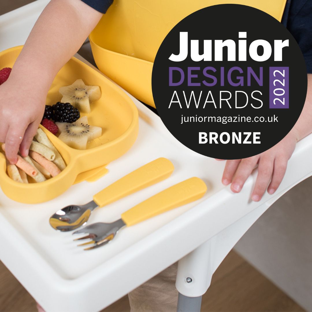 kids cutlery set yellow award winning